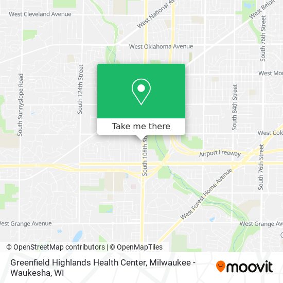 Mapa de Greenfield Highlands Health Center