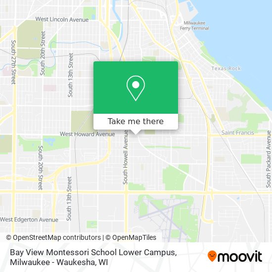 Bay View Montessori School Lower Campus map