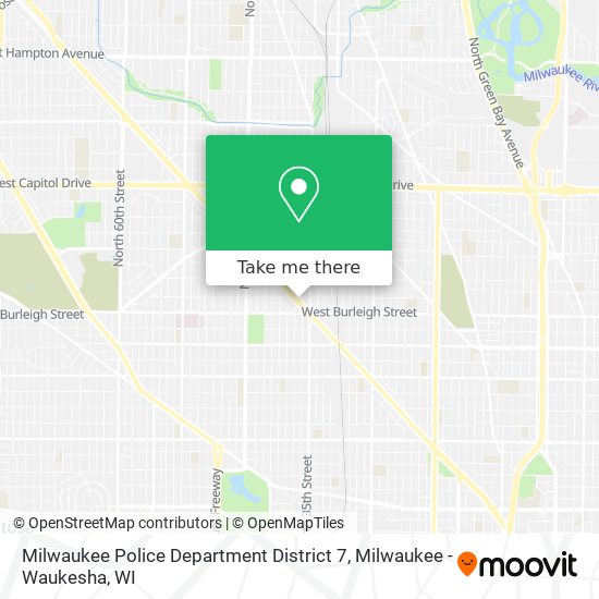 Milwaukee Police Department District 7 map