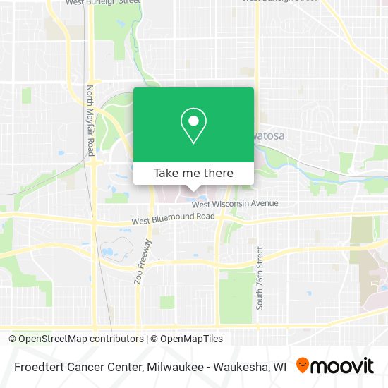 Froedtert Cancer Center map