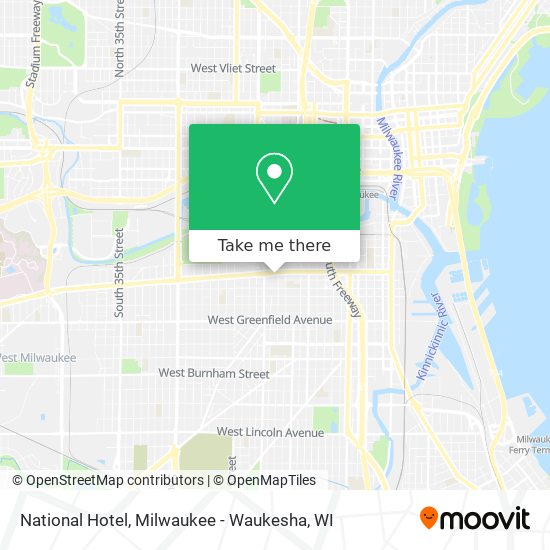 National Hotel map