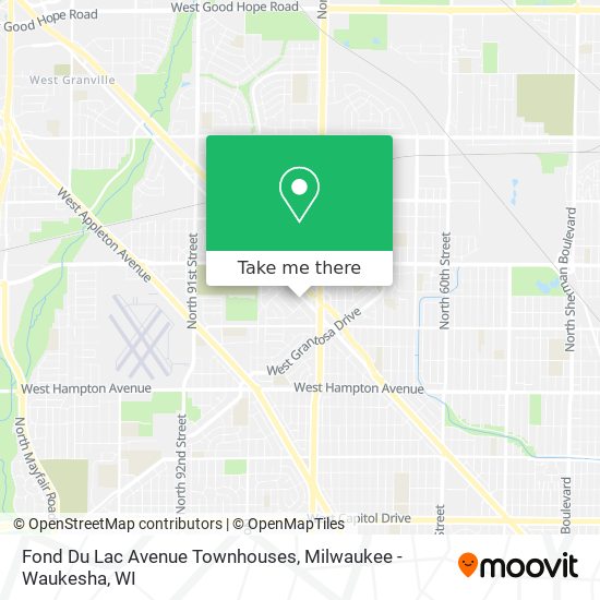 Fond Du Lac Avenue Townhouses map