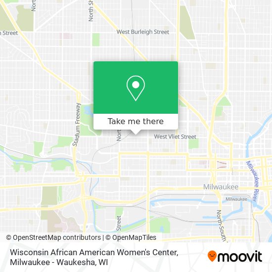Mapa de Wisconsin African American Women's Center