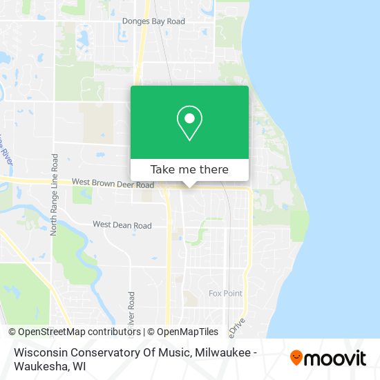 Mapa de Wisconsin Conservatory Of Music