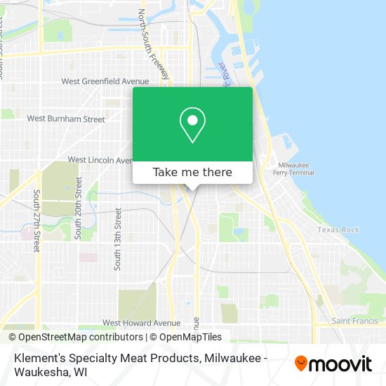 Klement's Specialty Meat Products map