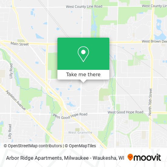 Arbor Ridge Apartments map