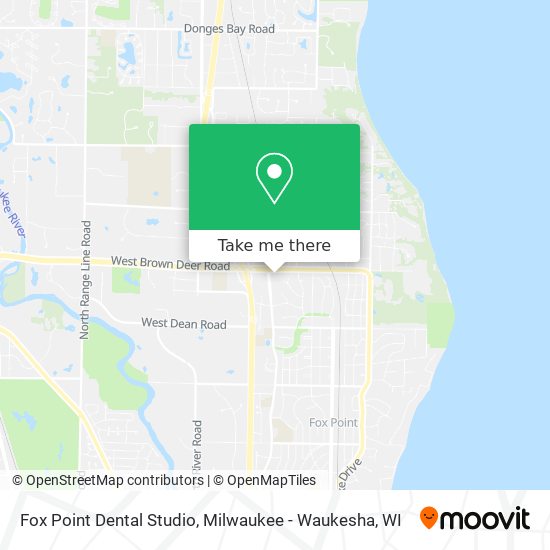 Mapa de Fox Point Dental Studio