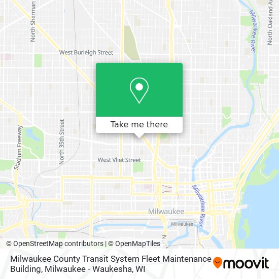 Mapa de Milwaukee County Transit System Fleet Maintenance Building