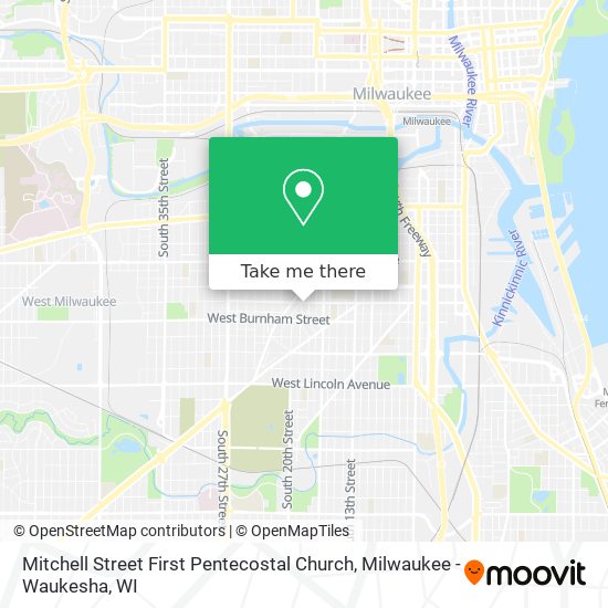 Mitchell Street First Pentecostal Church map