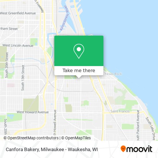 Canfora Bakery map