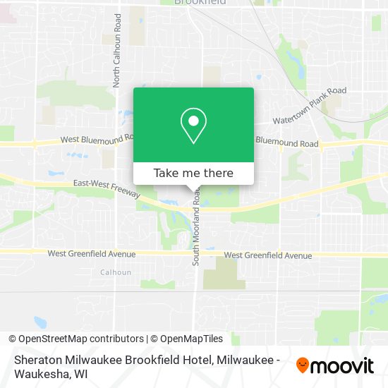 Mapa de Sheraton Milwaukee Brookfield Hotel