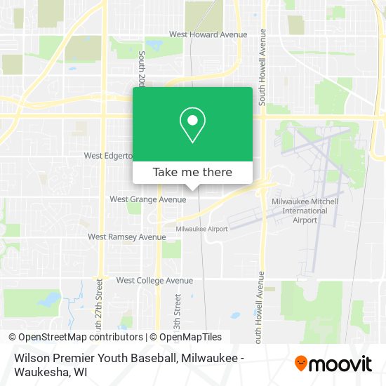 Wilson Premier Youth Baseball map