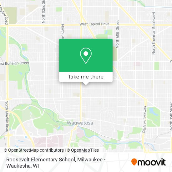 Mapa de Roosevelt Elementary School