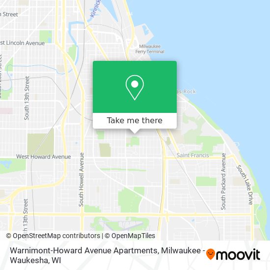 Warnimont-Howard Avenue Apartments map