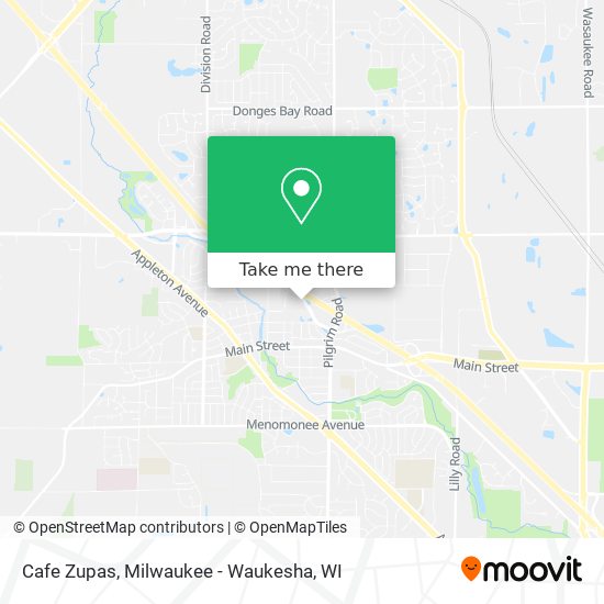 Cafe Zupas map