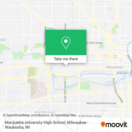 Mapa de Marquette University High School