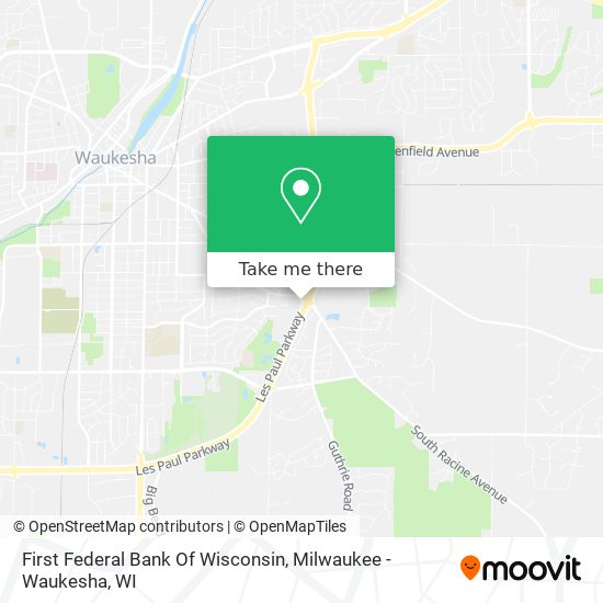 First Federal Bank Of Wisconsin map