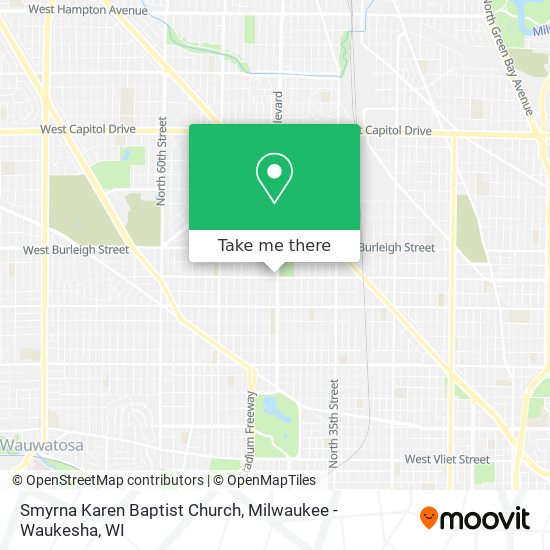 Smyrna Karen Baptist Church map