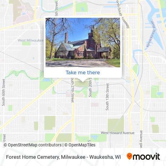 Forest Home Cemetery map
