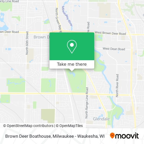 Brown Deer Boathouse map