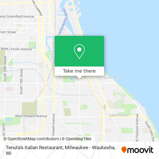 Mapa de Tenuta's Italian Restaurant