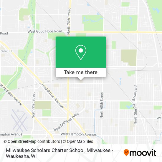 Mapa de Milwaukee Scholars Charter School