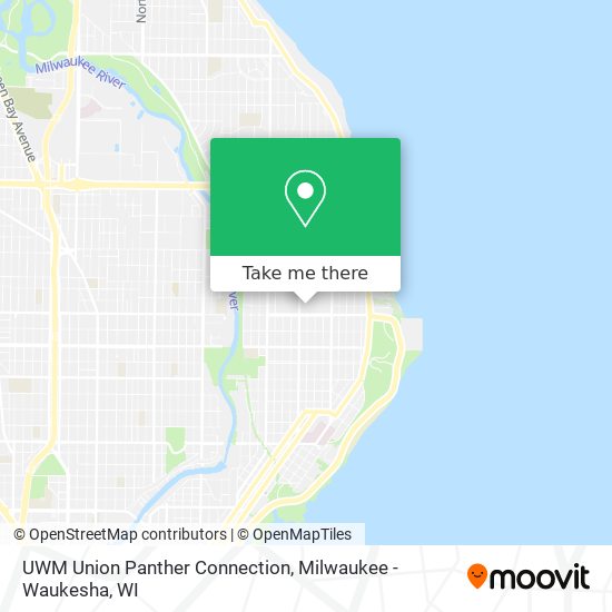 UWM Union Panther Connection map