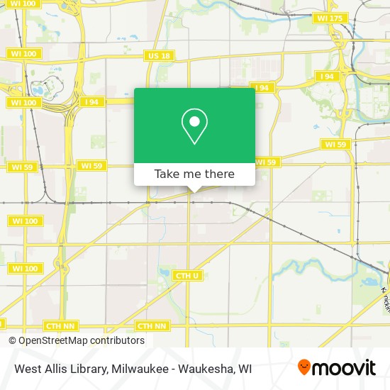 West Allis Library map