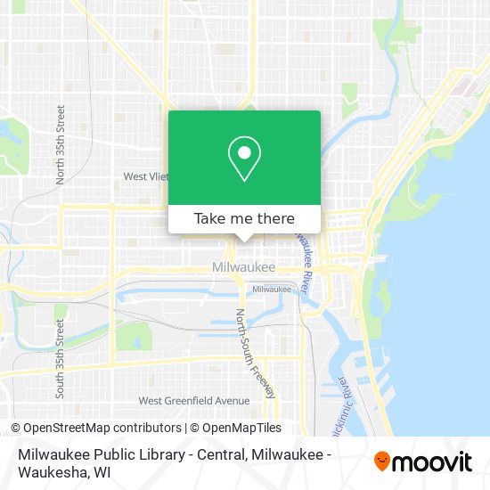 Mapa de Milwaukee Public Library - Central