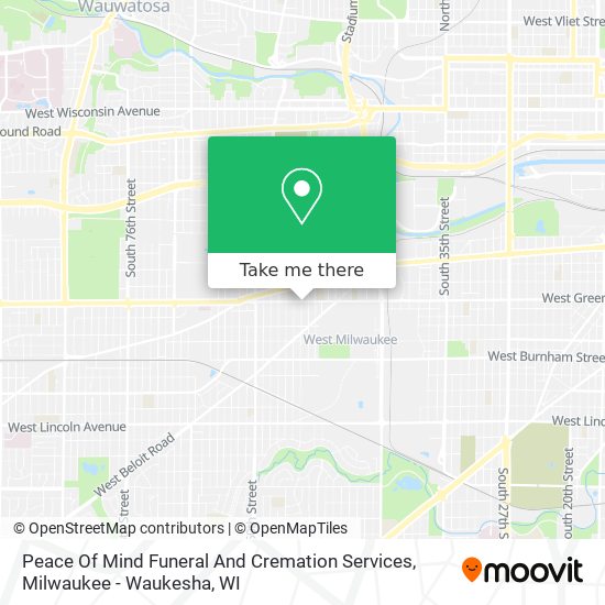 Mapa de Peace Of Mind Funeral And Cremation Services