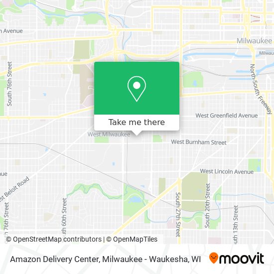Amazon Delivery Center map