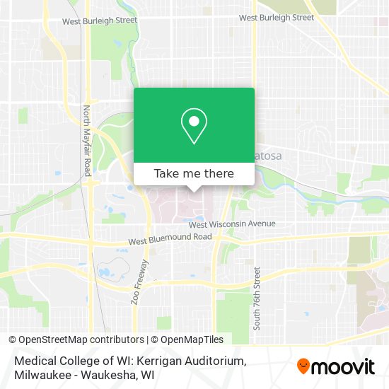 Medical College of WI: Kerrigan Auditorium map