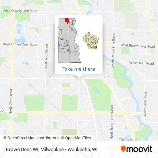 Mapa de Brown Deer, WI