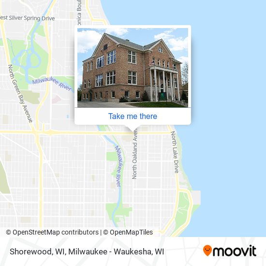 Mapa de Shorewood, WI