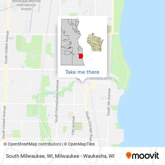 South Milwaukee, WI map