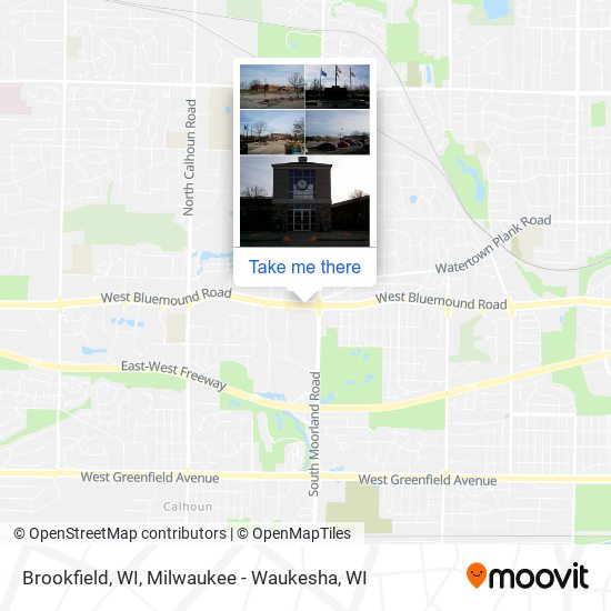 Mapa de Brookfield, WI