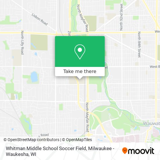 Mapa de Whitman Middle School Soccer Field