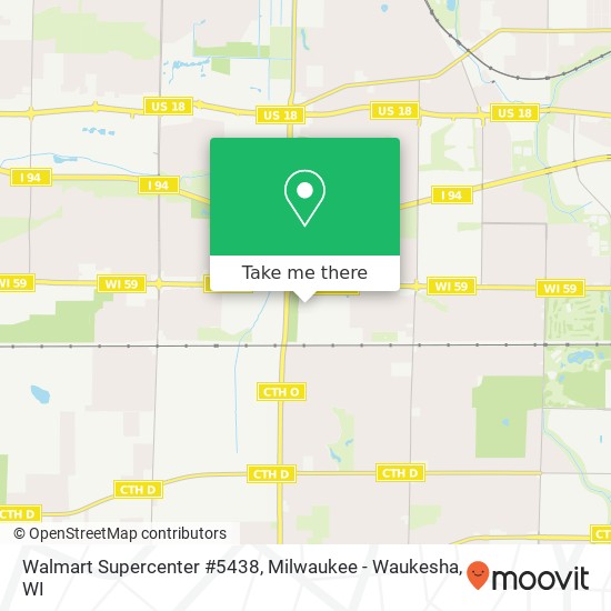 Mapa de Walmart Supercenter #5438