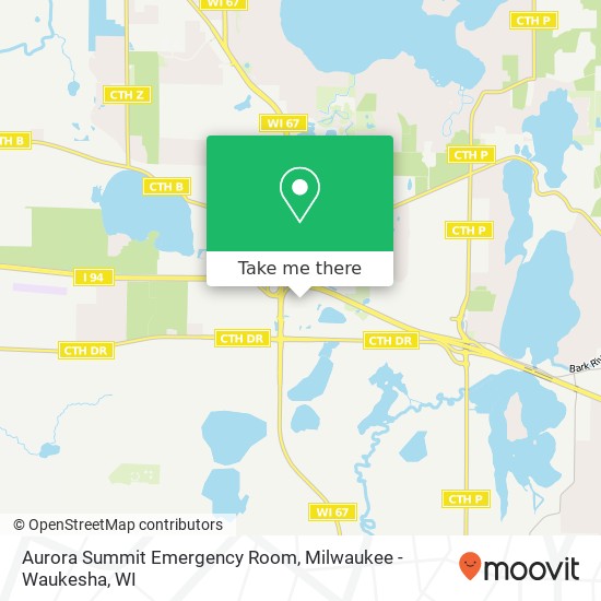 Mapa de Aurora Summit Emergency Room