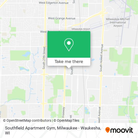 Southfield Apartment Gym map