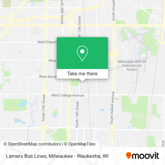 Lamers Bus Lines map