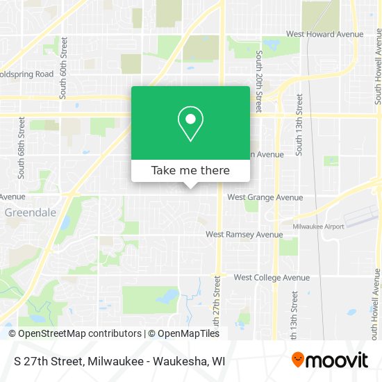 S 27th Street map