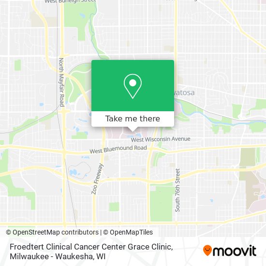 Froedtert Clinical Cancer Center Grace Clinic map