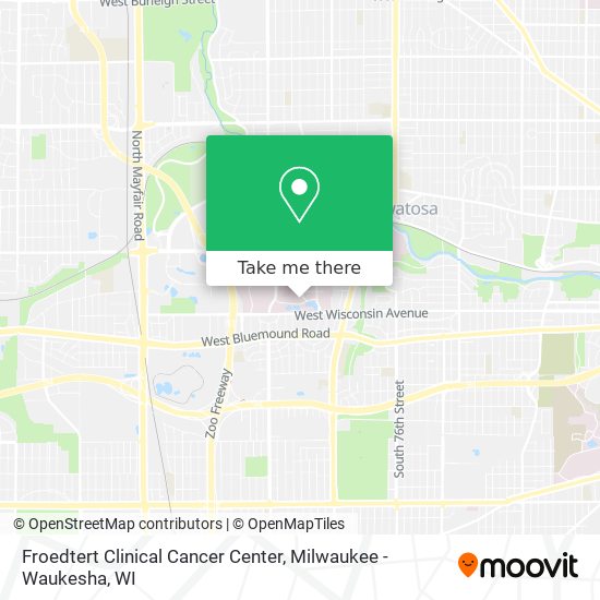 Froedtert Clinical Cancer Center map