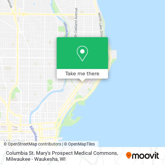 Mapa de Columbia St. Mary's Prospect Medical Commons