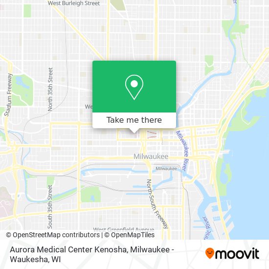 Mapa de Aurora Medical Center Kenosha