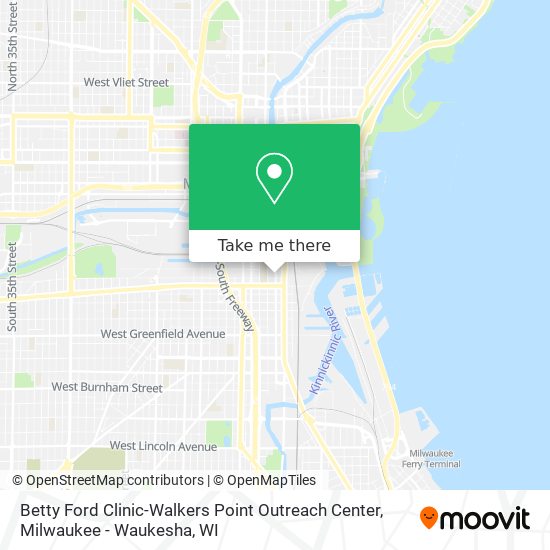 Mapa de Betty Ford Clinic-Walkers Point Outreach Center