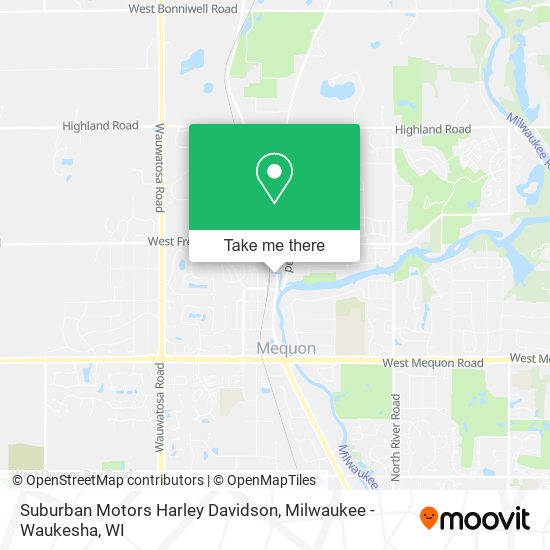 Suburban Motors Harley Davidson map