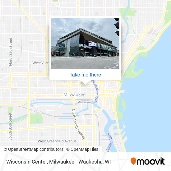 Mapa de Wisconsin Center