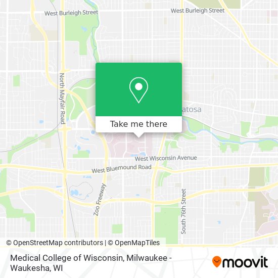 Medical College of Wisconsin map